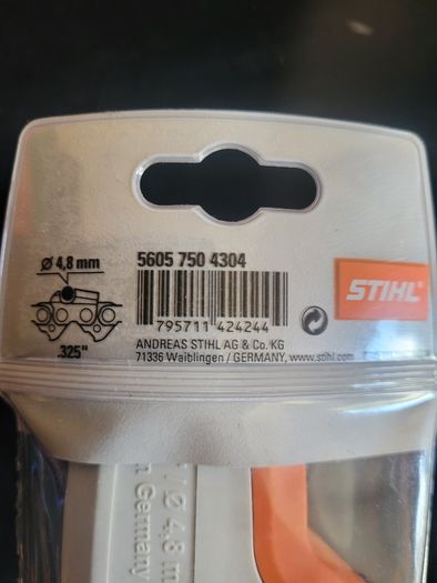 5x Bulk Set STIHL 2-in-1 Easy File Chainsaw Chain Sharpeners .325" (4.8mm) Brand New Genuine