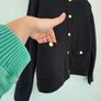 Hobbs Black Simona Wool Blend Knitted Jacket Image 6