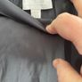 White company long silky effect steel grey skirt Image 5