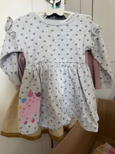 Box of new and worn girls cloths