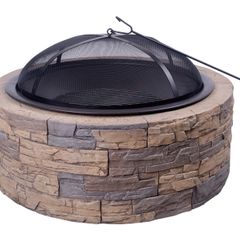 Brand New 89cm Cast Stone Fire Pit