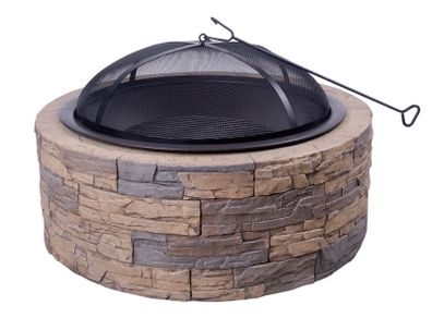 Brand New 89cm Cast Stone Fire Pit