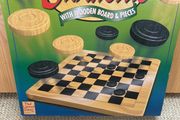 Wooden Draughts Set