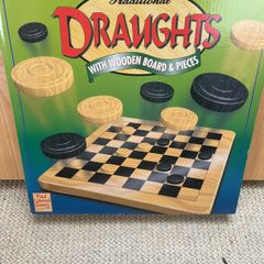 Wooden Draughts Set