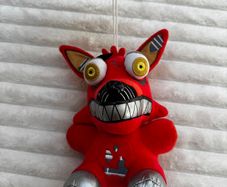 Five Nights At Freddy'S Nightmare Foxy Plush approx. 17 cm. for car/window Used Please see photos