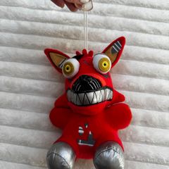 Five Nights At Freddy'S Nightmare Foxy Plush approx. 17 cm. for car/window Used Please see photos