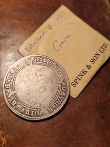 Scarce Ex. Spink 1551 Edward 6th Silver Crown.
