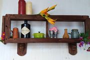NEW Rustic Cubby Floating Shelf / Display