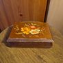 Vintage Wooden Jewellery Box with a Mirror Image 10