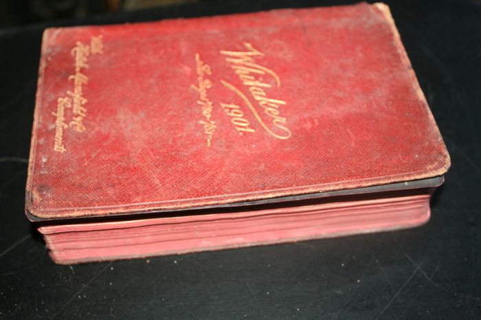 Antique Almanack Whitaker 1901