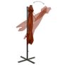 Cantilever Umbrella with Pole and LED Lights Terracotta 250 cm Image 7