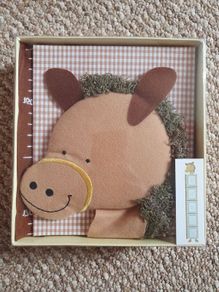 Baby growth chart with photo frames