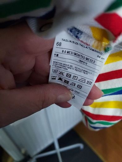 baby boy outfit nwt benetton age 6 to 9 months