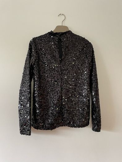 Next sequin black top size 6 New with tags