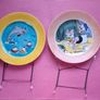 2 x Vintage ORIGINAL Hutschen Reuther Porcelain  Plates Walt Disney Cartoon  Animation  1972 Image 2