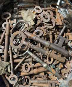 1 Large Medium Small Irish Antique Vintage Iron HAUNTED Skeleton Key Antique & Cursed Paranormal Activity Attached