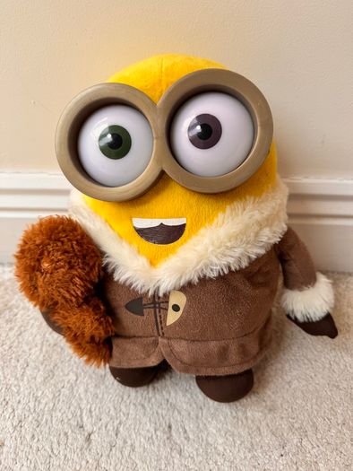 Minions Bob with Teddy Bear Soft Toy Minion Despicable Me Soft Plush approx. 30 cm. Used Please see photos