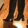 long boots Koi black microfibre size 6UK brand new Image 2