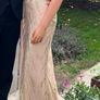 White Fox Reaching Out gold dress Image 3