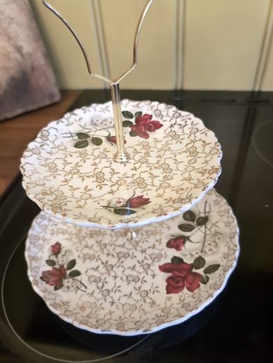 vintage cake stand