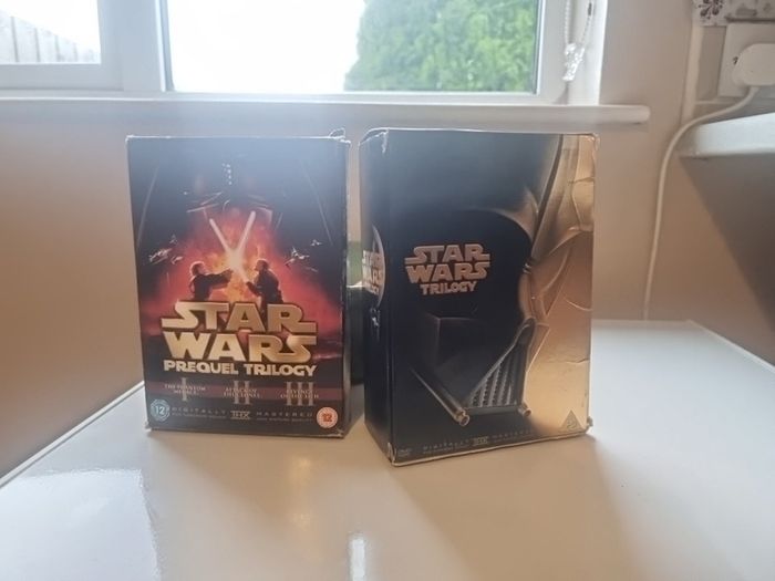Star Wars DVD box set lot. Star Wars trilogy and prequel trilogy.