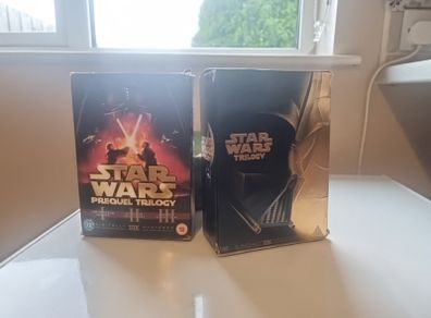 Star Wars DVD box set lot. Star Wars trilogy and prequel trilogy.
