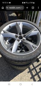 19 inch genuine audi wheels with new tyres