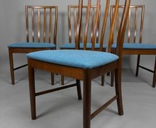 Set of 4 Vintage McIntosh Teak Dining Chairs (Newly Upholstered)