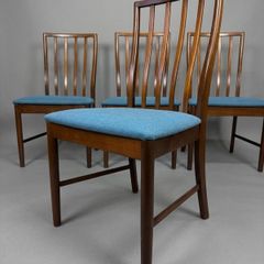 Set of 4 Vintage McIntosh Teak Dining Chairs (Newly Upholstered)