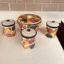 Casserole dish and 5 cannisters Image 5
