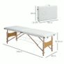 Folding massage table 2 zone Image 2