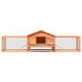 Rabbit Hutch Solid Pine & Fir Wood 310x70x87 cm Image 3