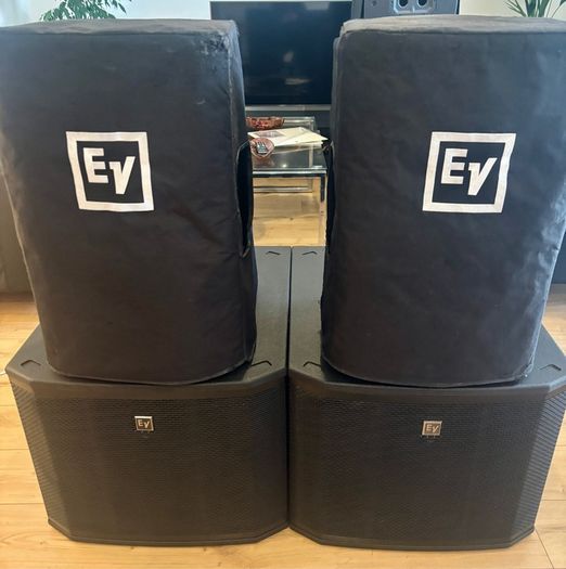 Electro-voice Etx-12p + Ev Etx-15sp + Covers