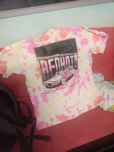 tie dye red hot gallery tshirt
