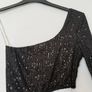 Black Mini Sequin Asymmetrical dress Size S Image 9