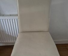 FREE 6 Soft Cream Leather Dining Chairs