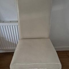 FREE 6 Soft Cream Leather Dining Chairs