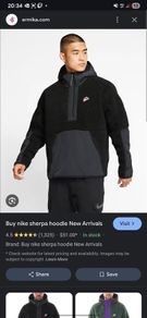 Nike half zip Sherpa hoodie
