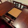 Mahogany Wood Table & 6 chairs Image 5
