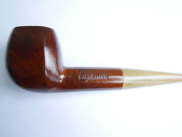 Vintage Alpina Horn Stem Pot Estate Pipe