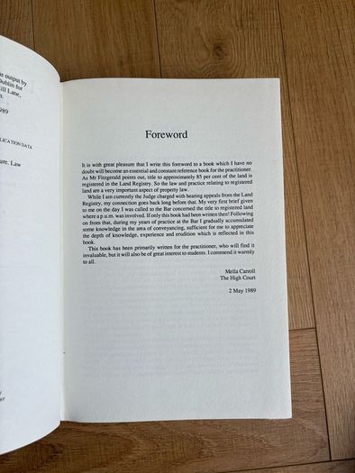 Land Registry Practice by Brendan Fitzgerald, first edition