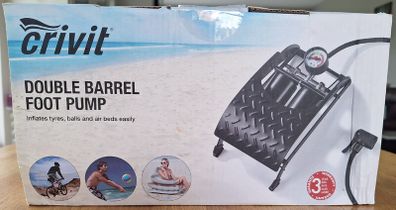 Crivit double barrel foot pump