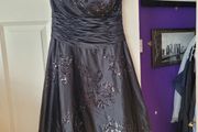 Black strapless monsoon dress