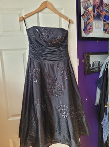 Black strapless monsoon dress