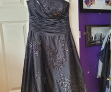 Black strapless monsoon dress
