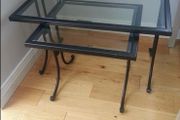 Iron &amp; Glass Coffee Table Nest