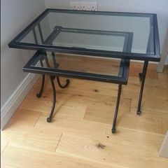 Iron & Glass Coffee Table Nest
