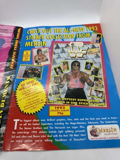 Wwe WWF European spring Tour 1993 Official souvenir Programme