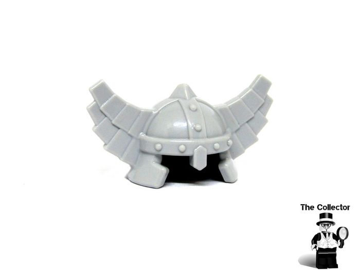 LEGO Castle Knights Dwarf Miner Minifigure Helmet Prototype Flat Gray Unreleased Colour Very Rare And Hard To Find Set 61848