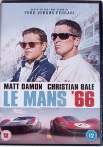 Le Mans '66 (AKA - Ford v Ferrari) [2019] Matt Damon, Christian Bale, Jon Bernthal, Caitriona Balfe, Tracy Letts, Josh Lucas, Noah Jupe, Remo Girone & Ray McKinnon [1xDVD Movie]